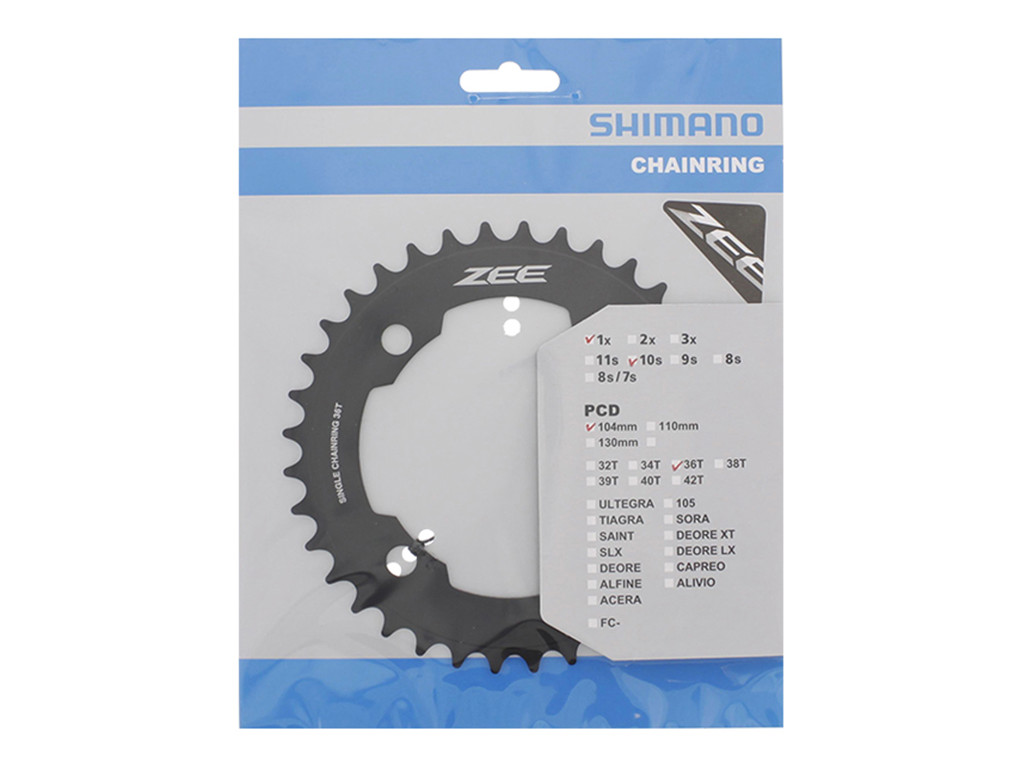 Shimano Zee 36 Tands Klinge Mtb Bcd104 Sort Fc-m640
