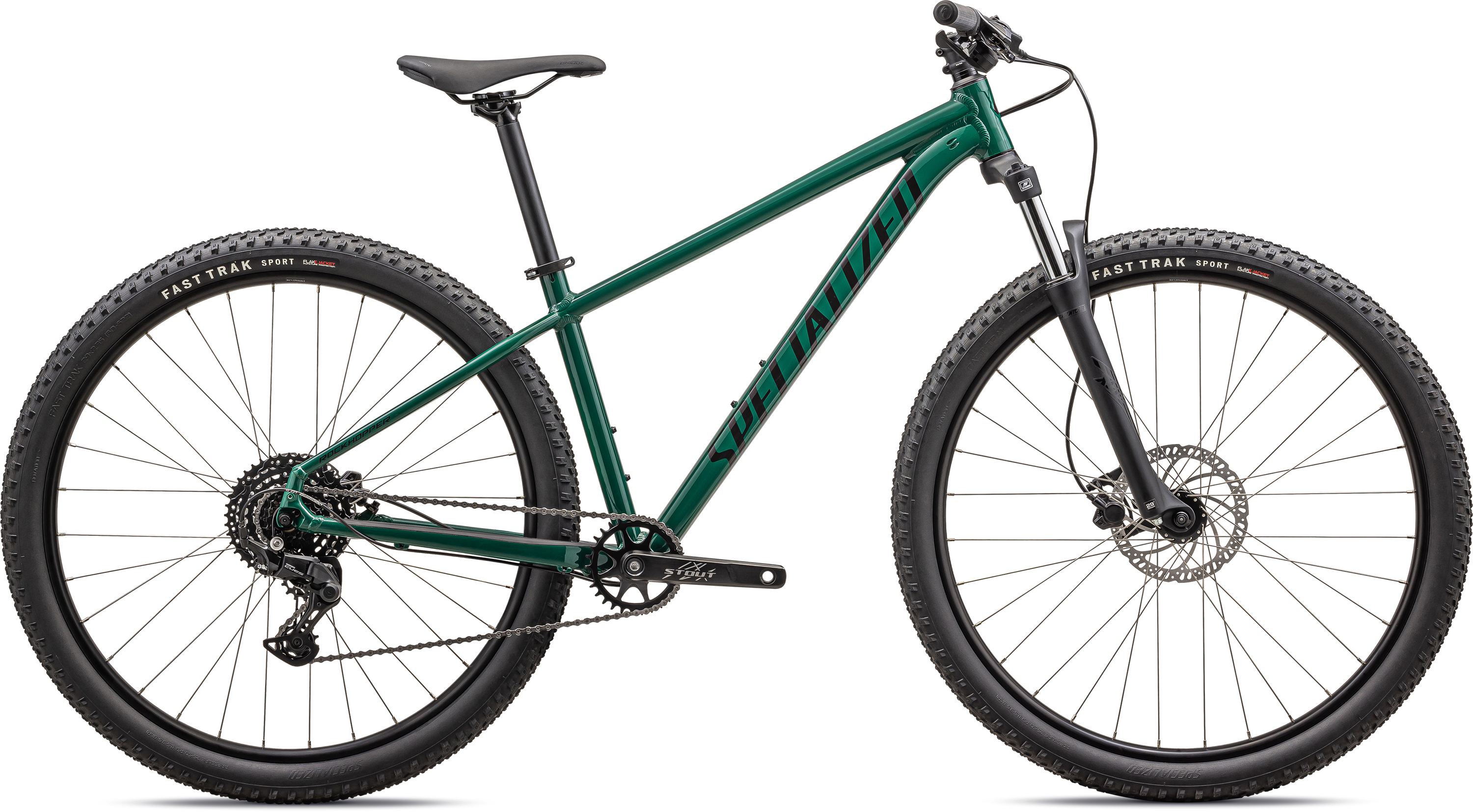 Specialized Rockhopper Sport 2025 Gloss Pine Green   Obsidian