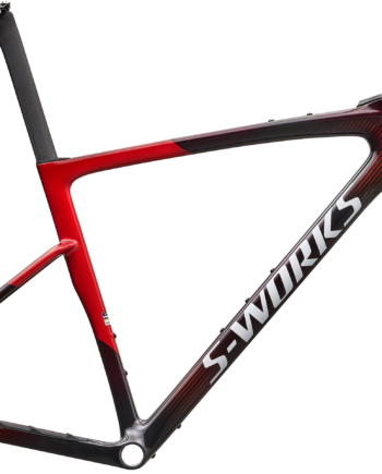 Specialized  -works Crux   Frameset Fact 12r Carbon 2027 Cayenne Metallic Red Tint White Silver Metallic