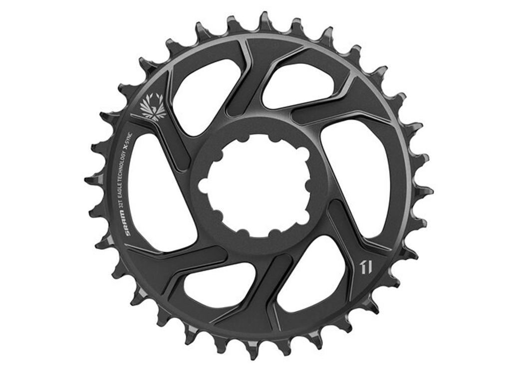 Sram Eagle Klinge 34 Tands Rund     12 Gear Direct Mount   Mm Offset Sort