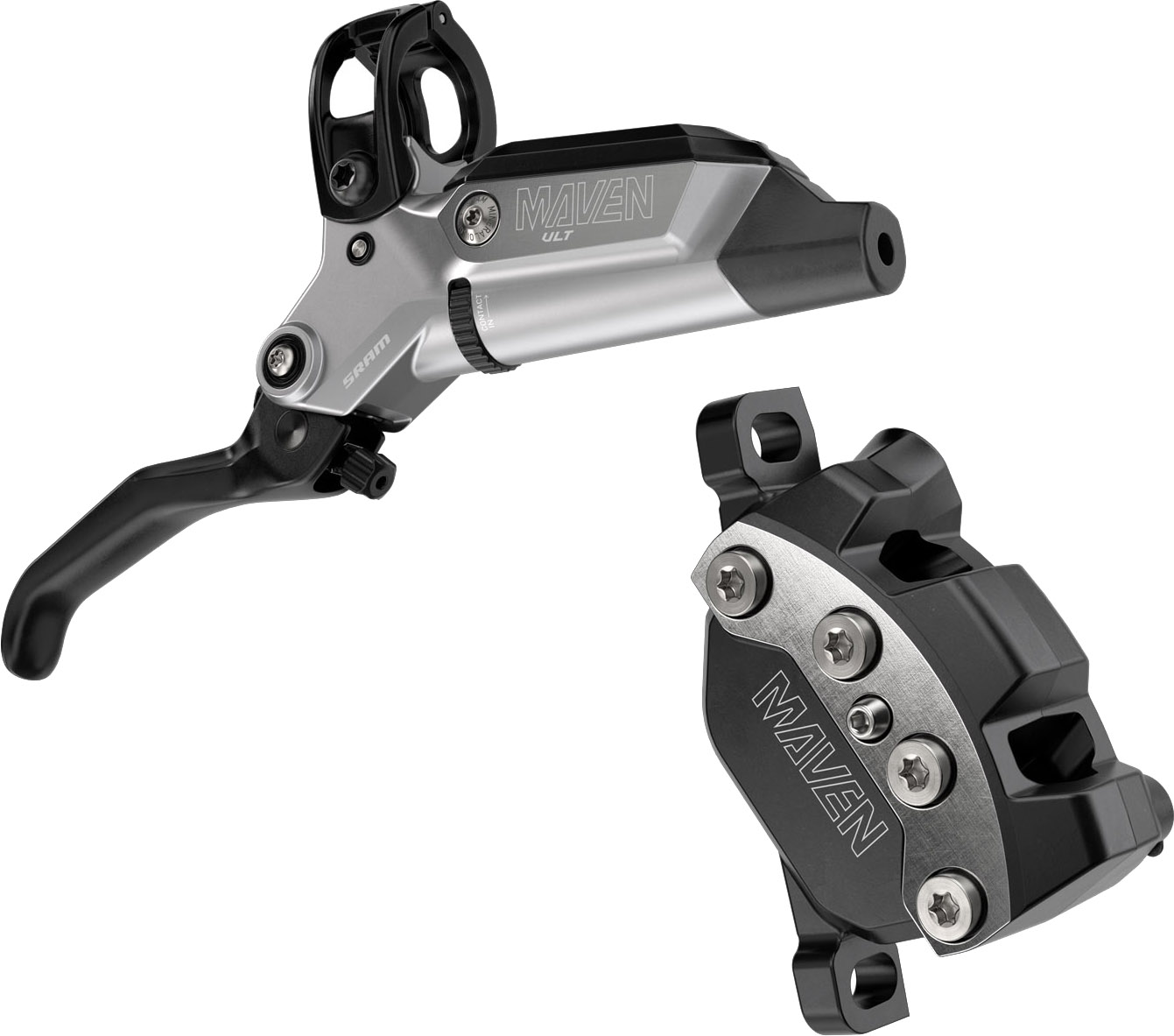 Sram Hydraulic Disc Brake Maven Ultimate Stealth  Rear  Clear Anodized
