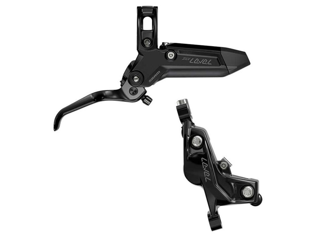 Sram Level Silver Stealth Hydraulisk Bremsesæt Stempler Bag Sort