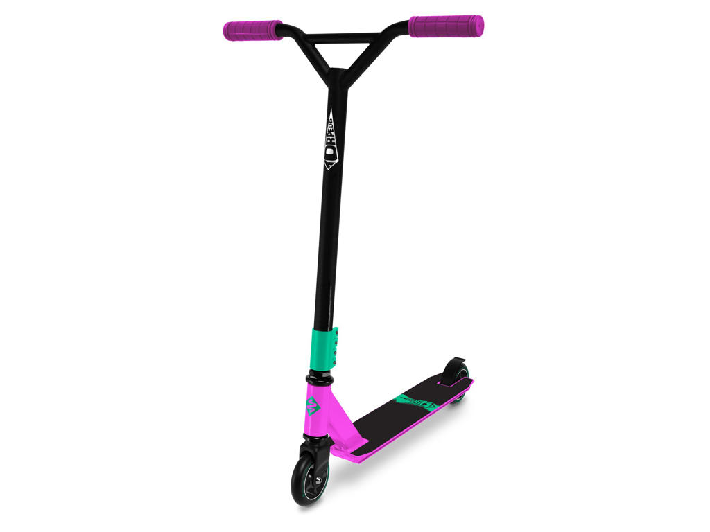 Streetsurfing Torpedo Løbehjul Til Børn Og Begyndere Sort Pink