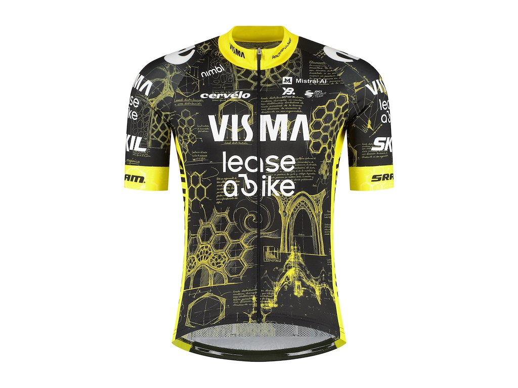 Team Visma Lease Bike Tdf 2026 Replica Cykeltrøje Korte ærmer Herre Str