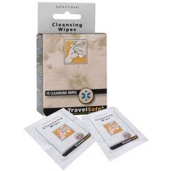 Travelsafe Cleansing Wipes Renseservietter 10 Stk