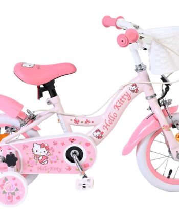 Volare Hello Kitty Børnecykel 12 Quot  Med Støttehjul Lyserød