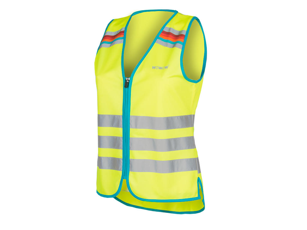 Wowow Lucy Refleksvest Med Lynlås Neongul Str