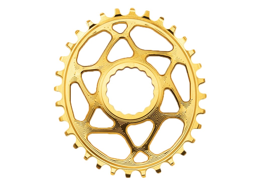 Absolut Black Raceface Oval Klinge Guld 34t