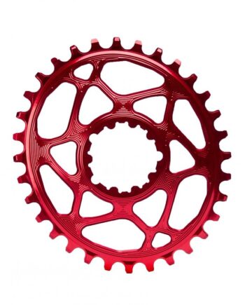 Absolute Black Klinge 36t Direkte Montering Oval Sram Gxp Rød