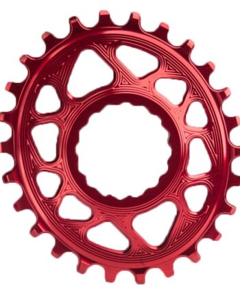 Absoluteblack Oval 36t Klinge Direkte Montering  Raceface  Rød   Mm Offset
