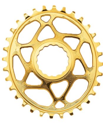 Absoluteblack Oval 34t Klinge Til Direkte Montering  Raceface  Guld   Mm Offset