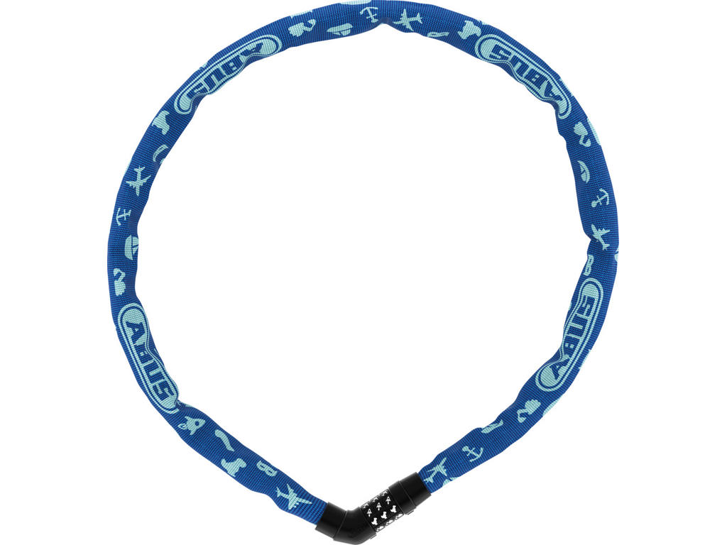 Abus 4804c Steel- -chain Kædelås 75cm Blue Symbols