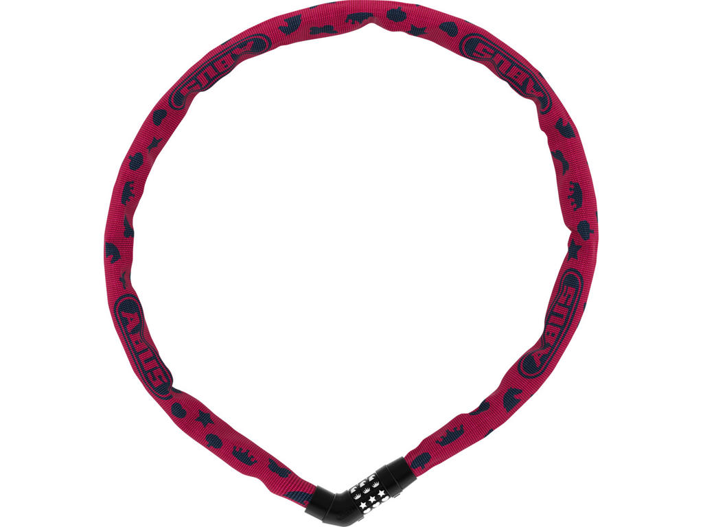 Abus 4804c Steel- -chain Kædelås 75cm Pink Symbols