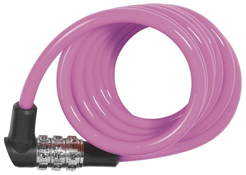 Abus 1150 Kids Spirallås    Kode   Forskellige Farver Outlet Lyserød