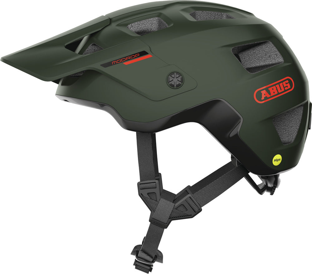 Abus Modrop Mips Pine Green Cykelhjelm Small 51-55 Cm