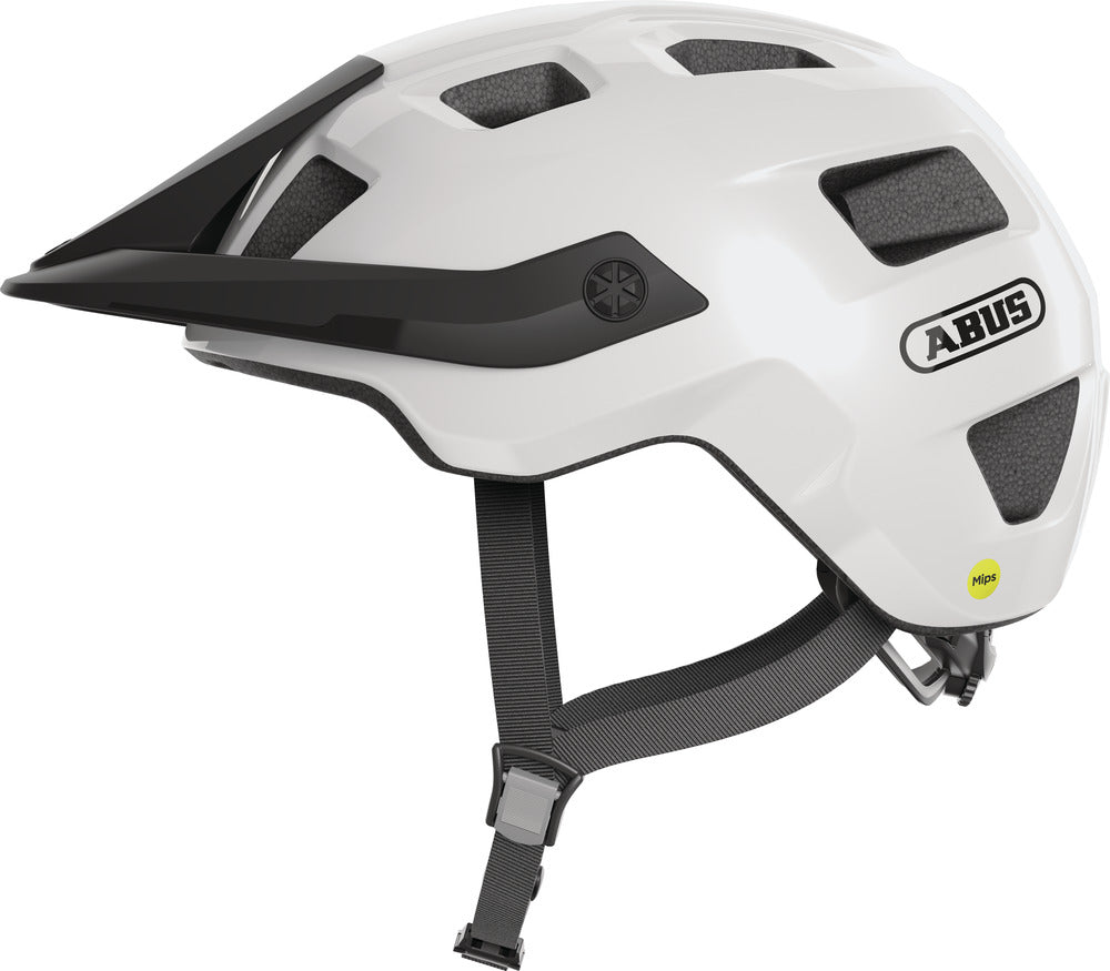 Abus Motrip Mips Shiny White Cykelhjelm Large 57-61 Cm