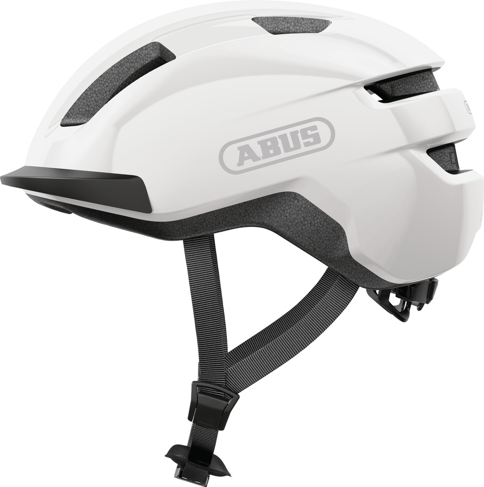 Abus Purl-  Shiny White  Elcykel Hjelm