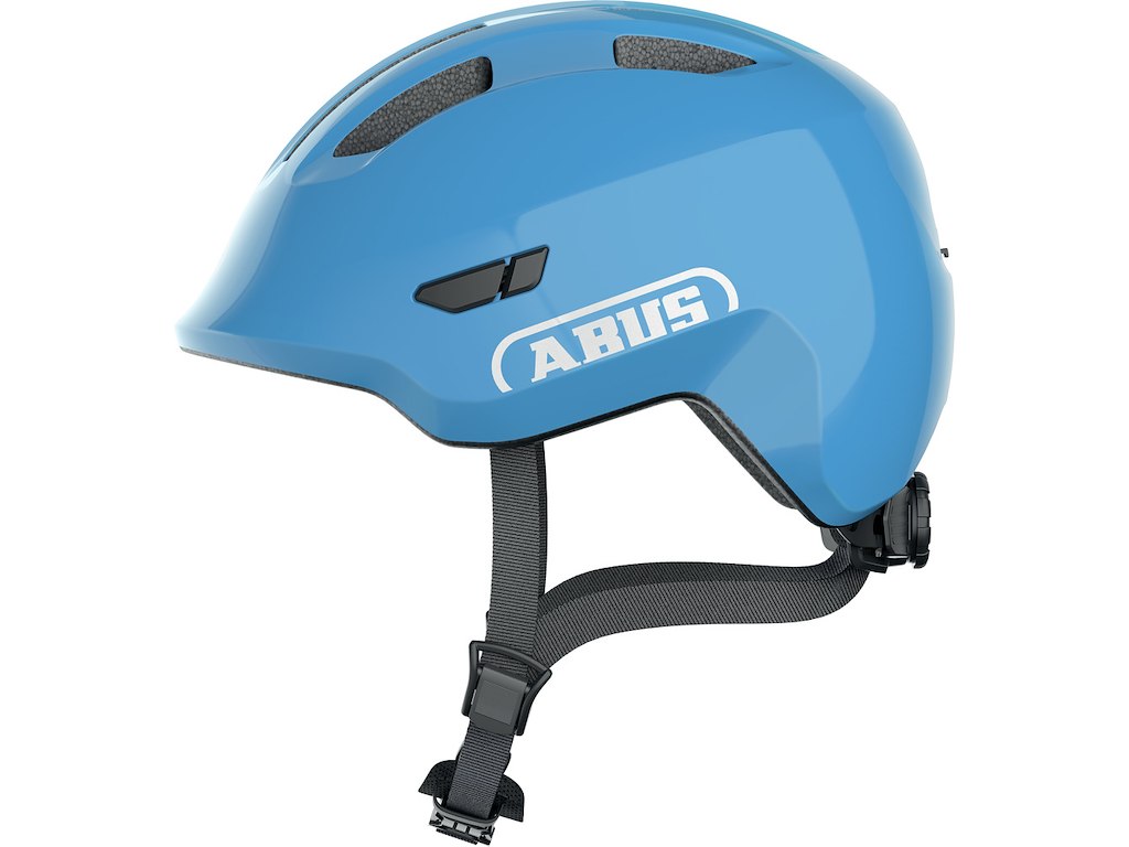 Abus Smiley Cykelhjelm Til Børn Shiny Blue Hjelmstørrelse: 50-55 Cm