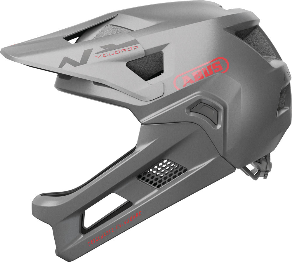 Abus Youdrop Ff Ti Silver Cykelhjelm Small 48-55 Cm