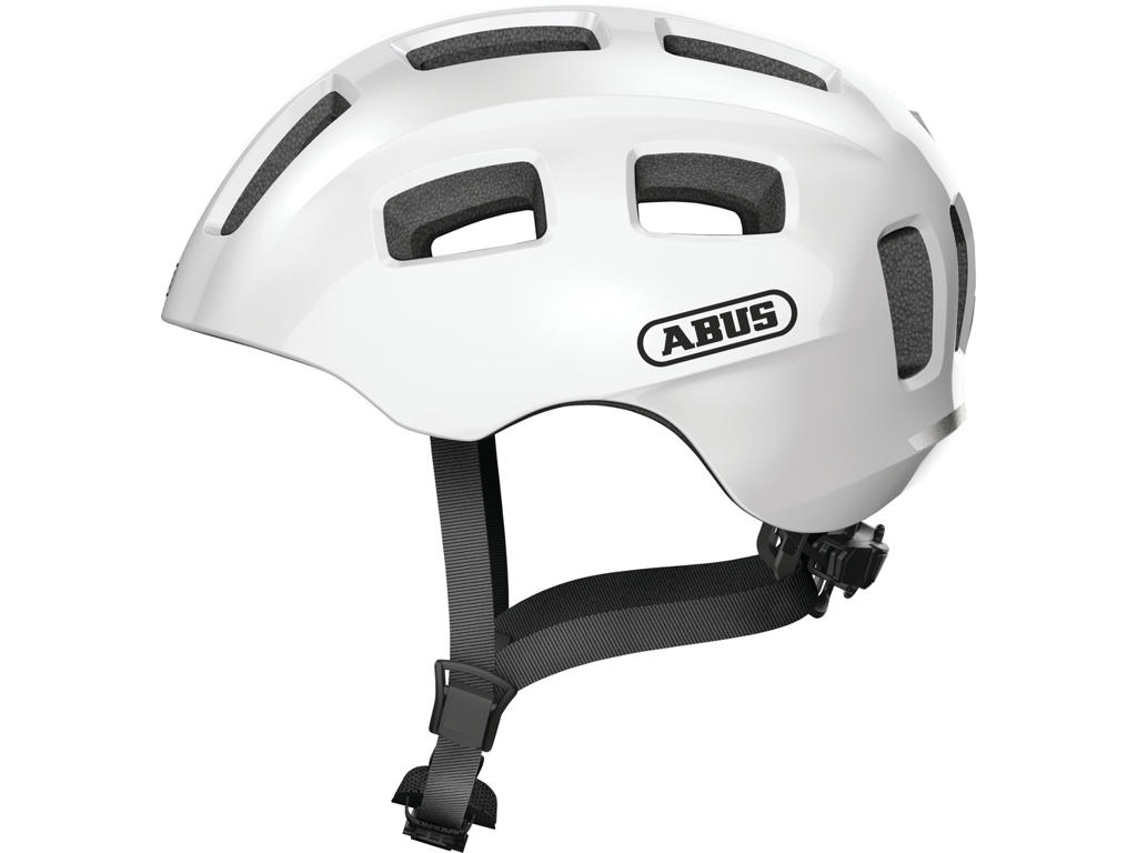Abus Youn- Cykelhjelm Pearl White Str 52-57 Cm