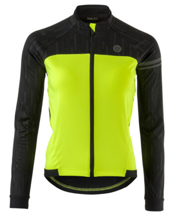 Agu Cykeljakke Essential Dame Hi-vis Sort Gul Str