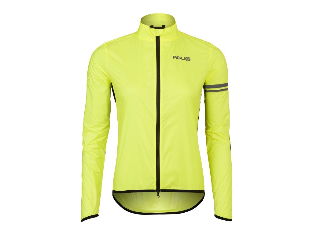 Agu Essential Wind Jacket Cykeljakke Dame Hi-vis Neon Gul Str Xs