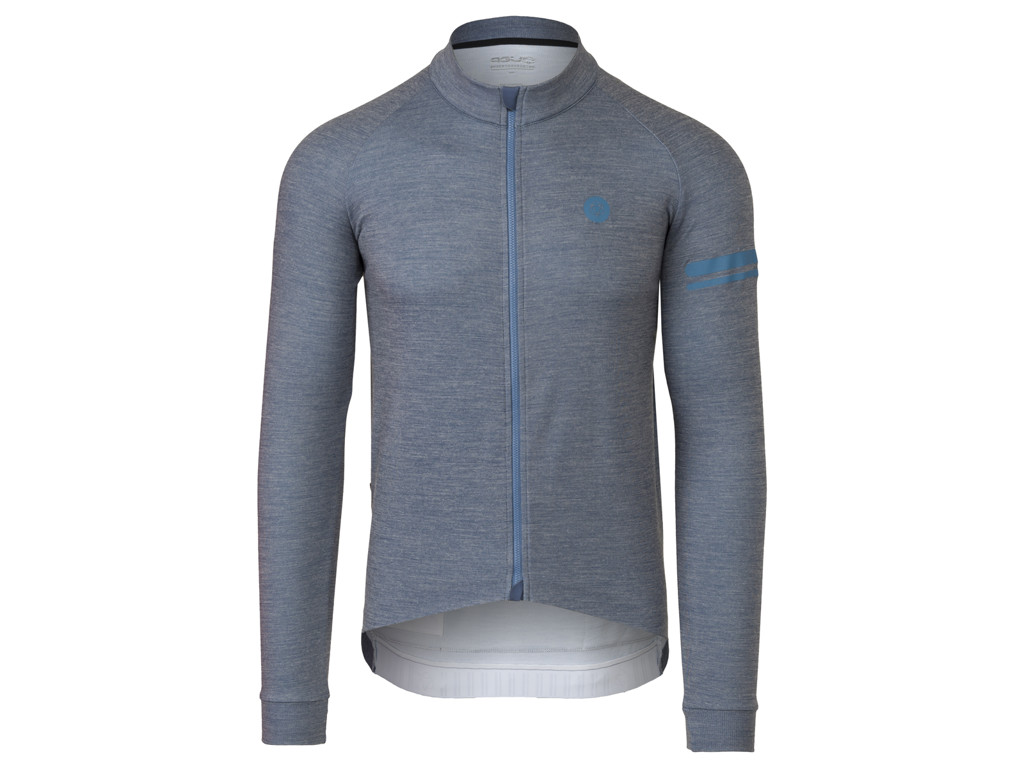 Agu Merino Jersey Performance Cykeltrøje Grå Blå Str