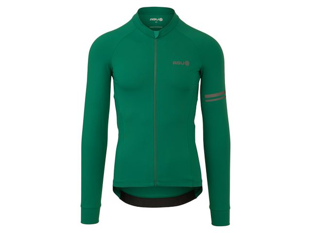 Agu Performance Solid Jersey Cykeltrøje Lange ærmer Herre Mystic Green