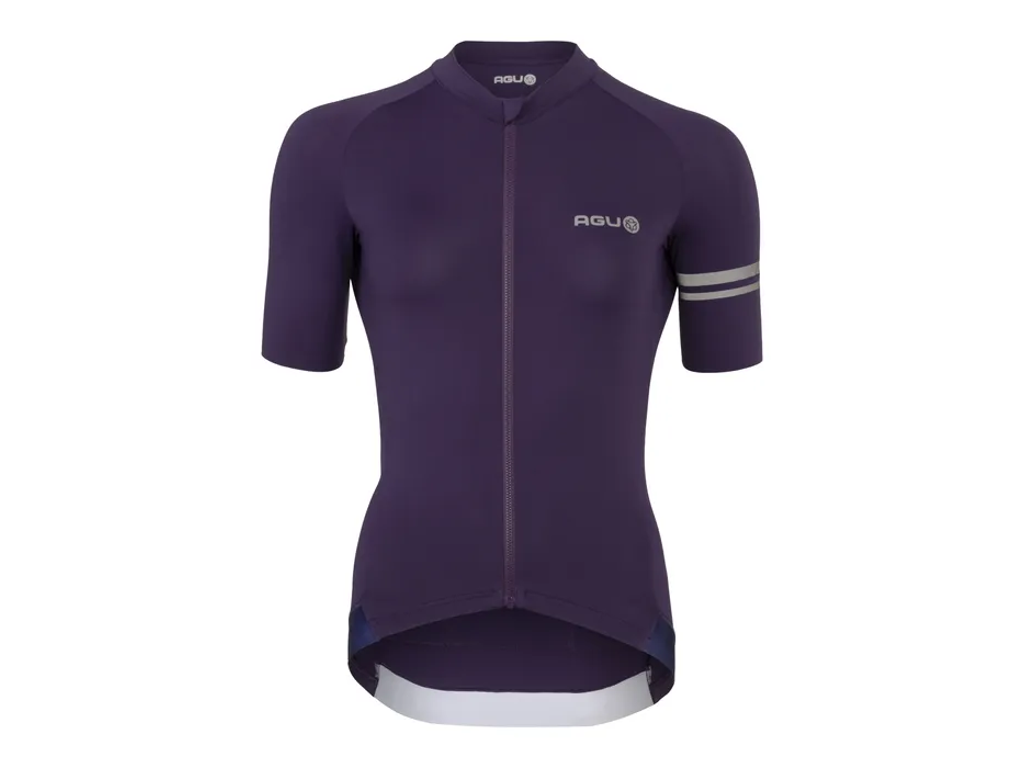 Agu Solid Performance Jersey Ss Cykeltrøje Korte ærmer Dame Purple Velvet