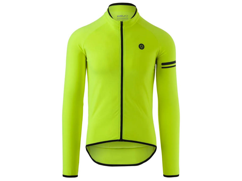 Agu Thermo Jersey Essential Cykeltrøje     Hivis Neon Gul Str  Xx
