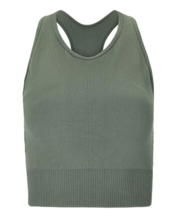 Athlecia Flow Seamless Sports Bh Dame Desert Green  Str  Xxs Xs