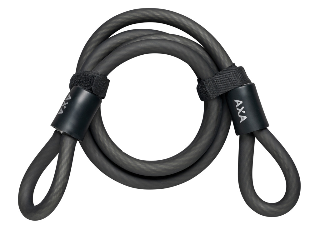 Axa Double Loop 120 10 Dobbelt Loop-kabel 120 Cm Sort