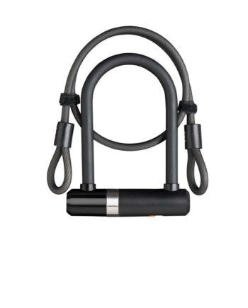 Axa Newton Pro Mini Bøjlelås Med   Nøgler Og Loopwire Sort