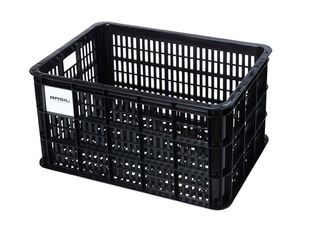 Basil Crate   Plast Kurv Til Opbevaring Eller Bagagebærer Sort 95  Recycled Material