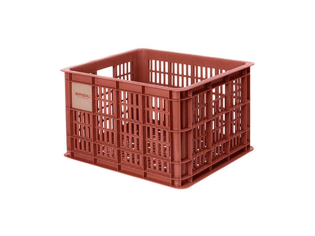 Basil Crate Plast Kurv Til Mik Til Opbevaring Eller Bagagebærer Rød 95 Recycled Material