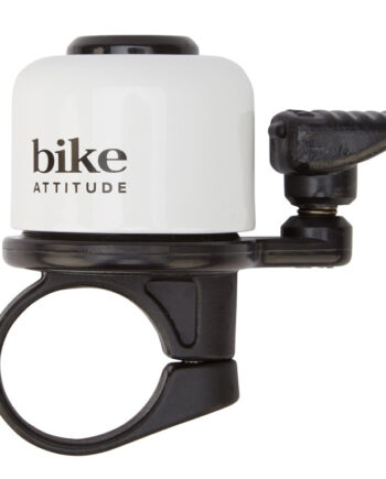 Bike Attitude Ringeklokke Hvid Med Fjederhammer