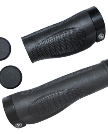 Bikepartner Håndtagssæt 95 136 Mm Gummi Inkl  Låsering Og Prop Sort