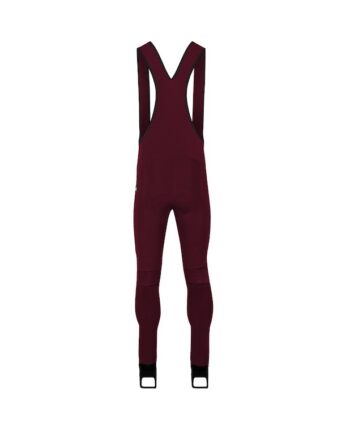 Bioracer Tempest Light Lange Bukser Med Seler Herre Wine Red Str