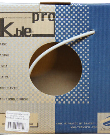 Bremse Yderkabel 5mm Tykkelse Hvid