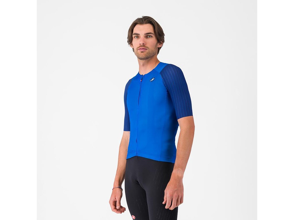 Castelli Aero Race 8s Jersey Cykeltrøje Korte ærmer Herre Azzurro Italia