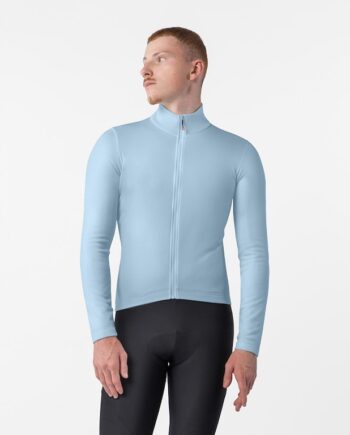 Castelli Competizione Thermal Ls Jersey Cykeltrøje Lange ærmer Herre Steel Fade Str