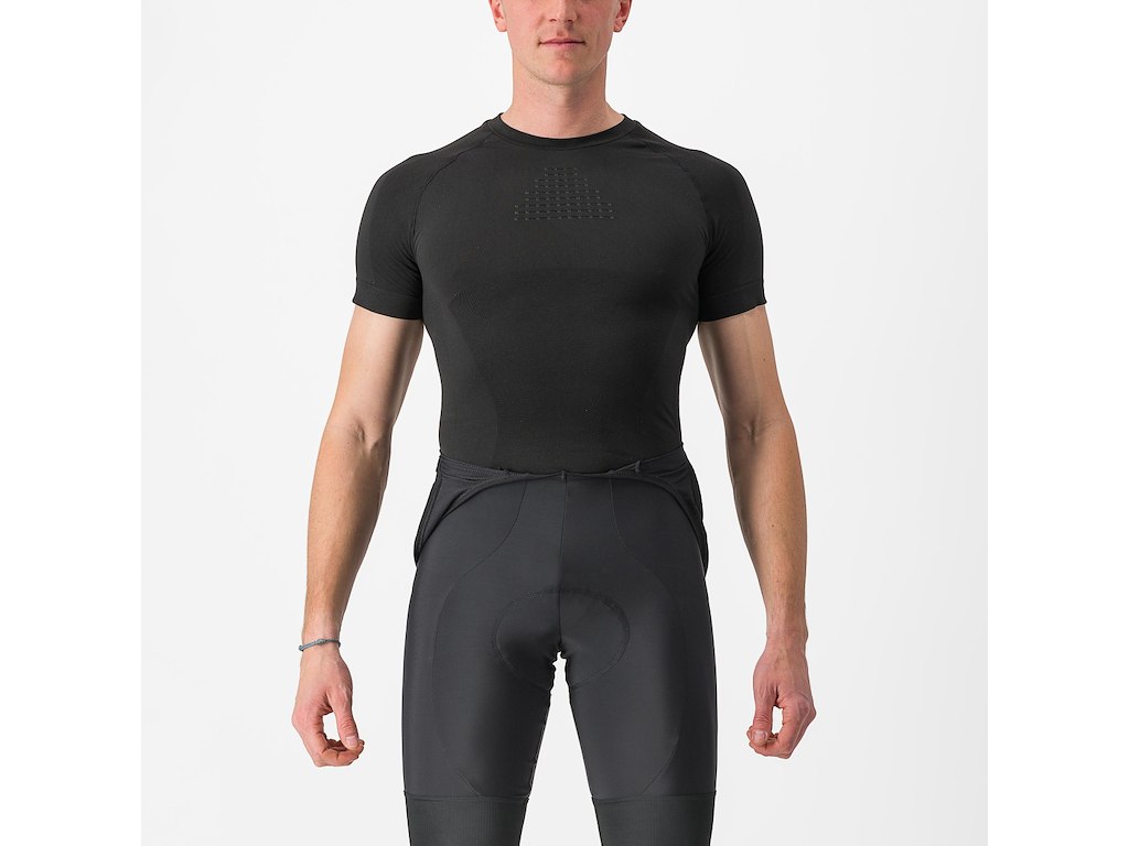 Castelli Core Seamless Baselayer Ss Svedundertrøje Korte ærmer Sort Str