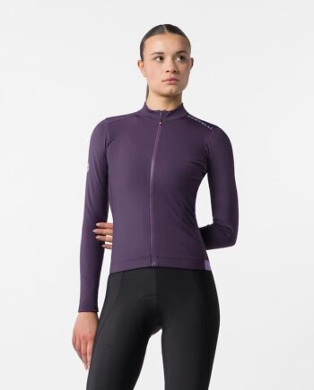 Castelli Espresso Thermal   Womens Jersey Cykeltrøje Lange ærmer Dame Night Shade Str