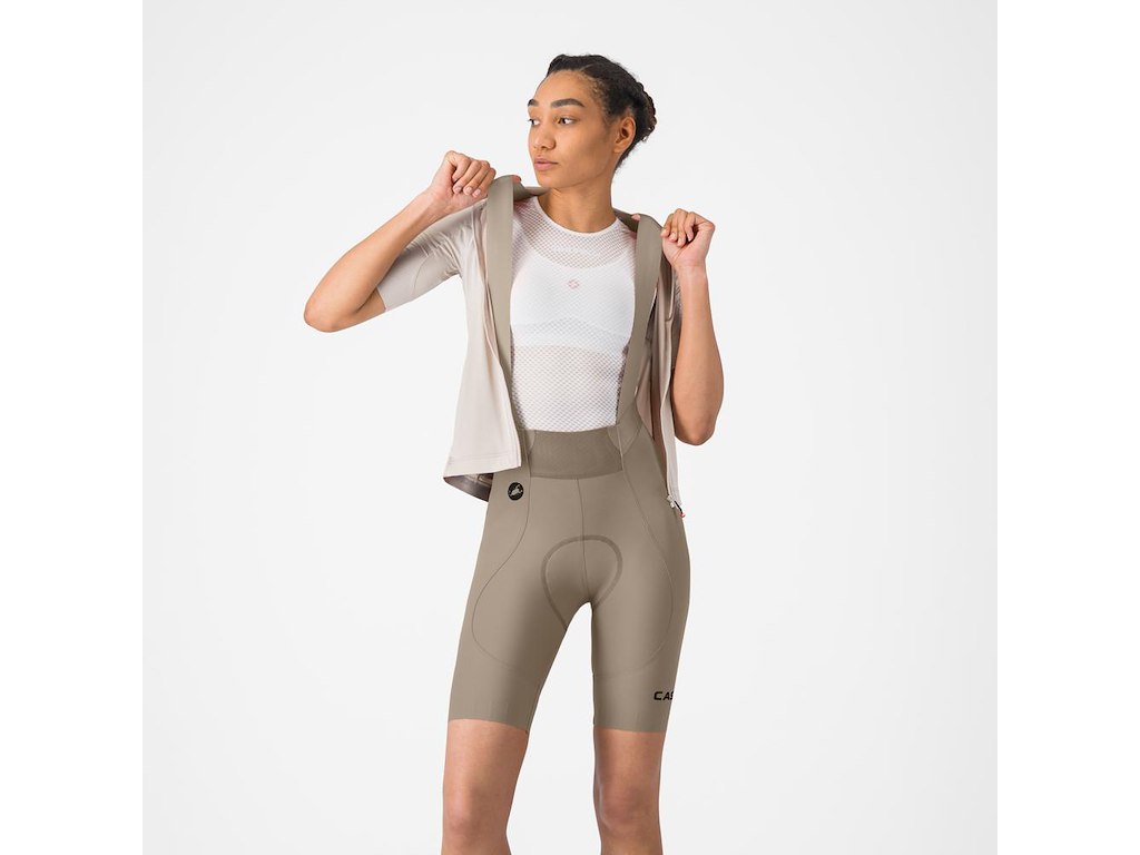 Castelli Espresso     Dt Bibshort Cykelshorts   Pude Dame Clay