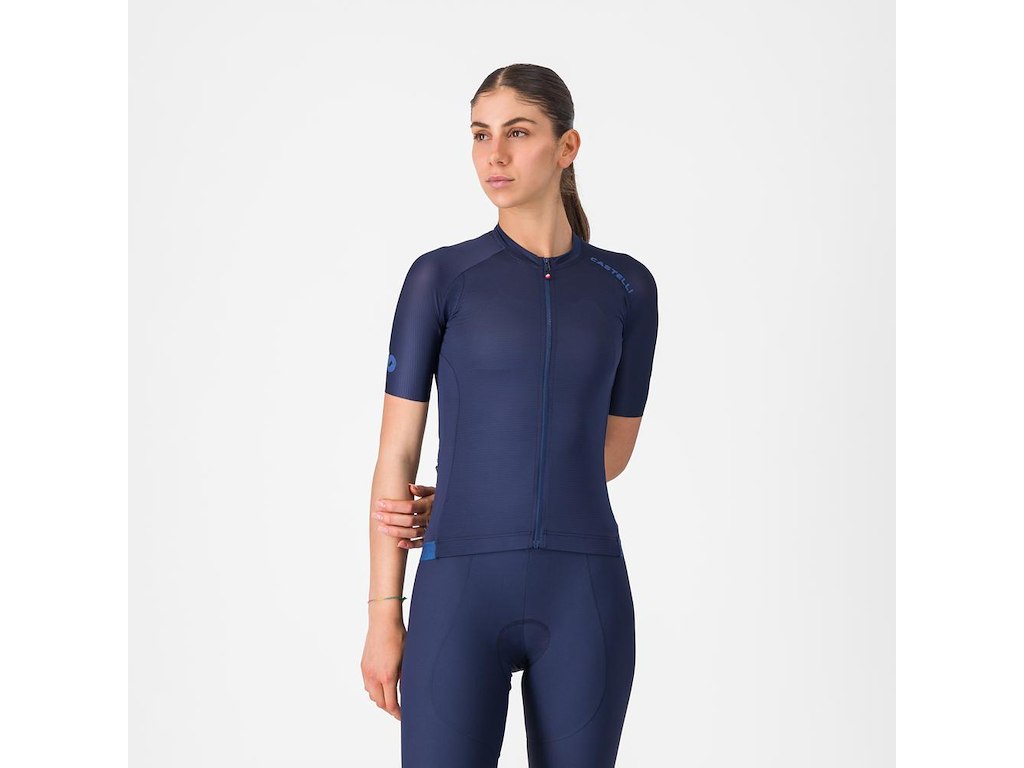 Castelli Espresso     Jersey Cykeltrøje Korte ærmer Dame Belgian Blue