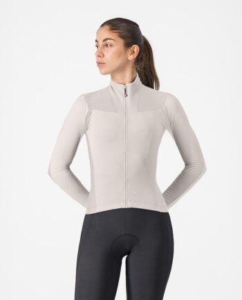 Castelli Sfida   Jersey Cykeltrøje Lange ærmer Dame Silver Moon Str