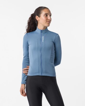 Castelli Sinergia   Jersey Cykeltrøje Lange ærmer Dame Steel Blue Str  Xs