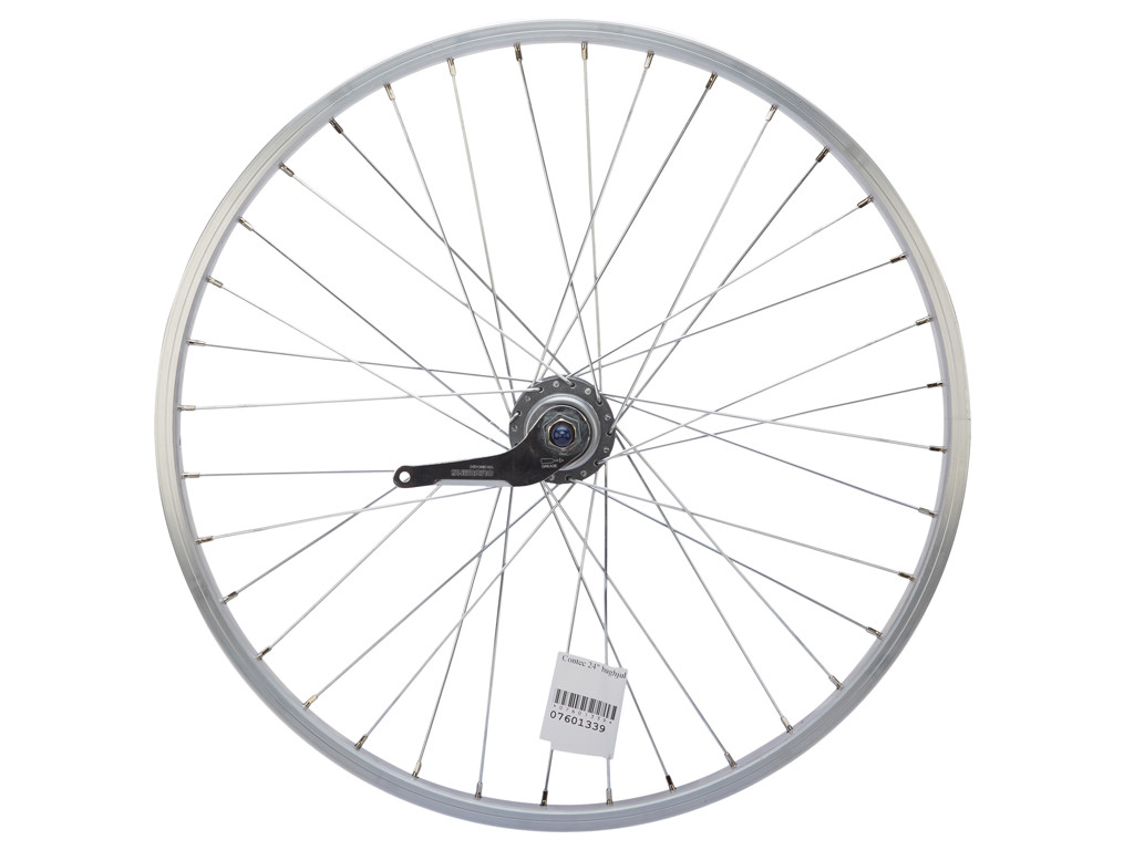 Contec 24 Quot  Baghjul Aluminiumsfælg 19-507 Shimano Nexus   Gear Sølv