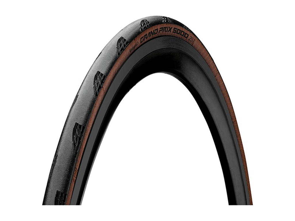 Continental Grand Prix 5000 Foldedæk Road 700x25c  25-622  Sort Brun