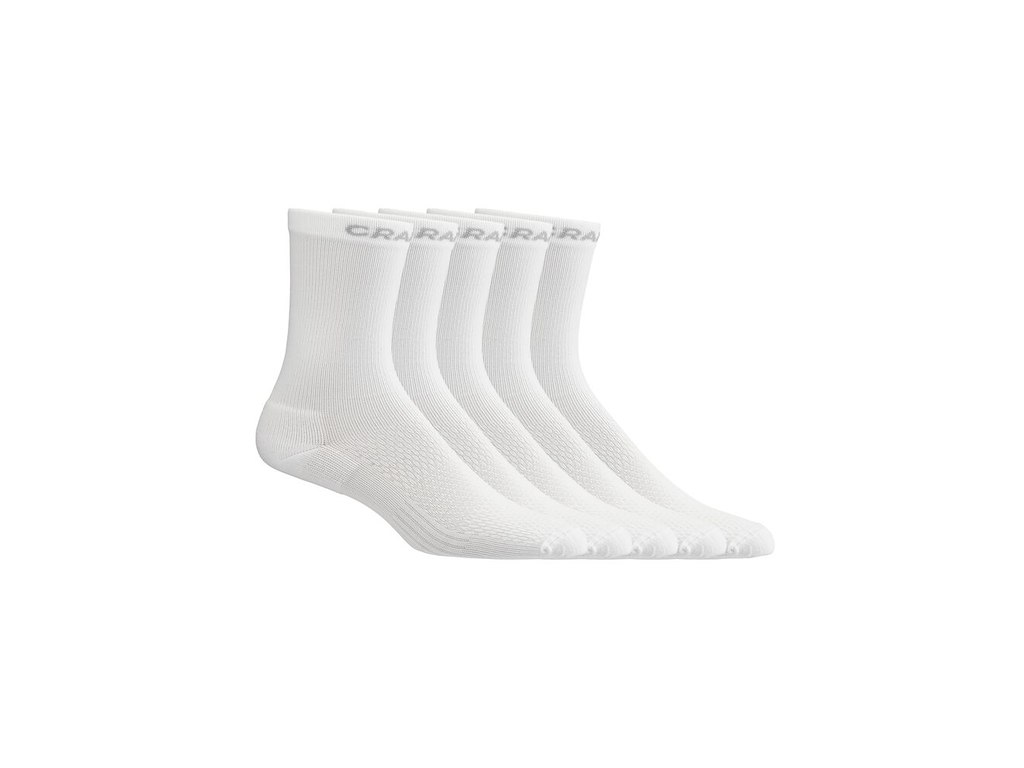 Craft Active High Sock  -pak- Cykelstrømper Hvid Str  43 45